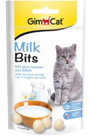 GimCat MilkBits Sütlü Kedi Ödül Tableti 40gr