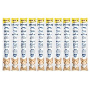 GimCat Sticks Somonlu ve Alabalıklı Kedi Ödül Çubuğu 10x5gr
