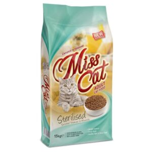 MİSS CAT TAVUKLU KISIRLAŞTIRILMIŞ KURU KEDİ MAMASI 15 KG